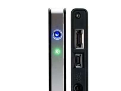 FANTEC fanbox FB-C25US2 - Drevkabinett - 2.5" - SATA 3Gb/s - eSATA 3Gb/s, USB 2.0 - sølv