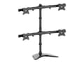 Miniatyrbilde 3 av 5: Multibrackets M Deskstand Basic Quad - Monteringssett (skrivebordsmontering) - for 4 LCD-skjermer - stål, høyverdig aluminium - svart - skjermstørrel