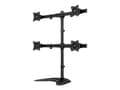 Miniatyrbilde 2 av 5: Multibrackets M Deskstand Basic Quad - Monteringssett (skrivebordsmontering) - for 4 LCD-skjermer - stål, høyverdig aluminium - svart - skjermstørrel