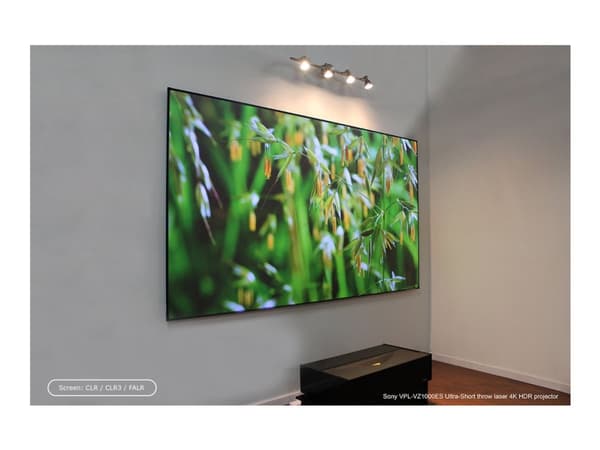 Elite Screens Aeon Series AR120WH2 - Projeksjonsskjerm - veggmonterbar - 120" (305 cm) - 16:9 - CineWhite - svart