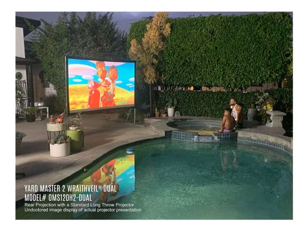 Elite Screens Yard Master 2 Series OMS135H2 - Projeksjonsskjerm med ben - 135" (343 cm) - 16:9 - CineWhite