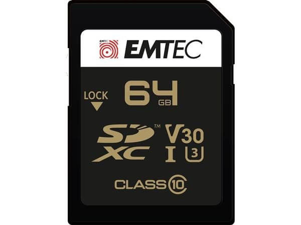 EMTEC SpeedIN' - Flashminnekort - 64 GB - UHS Class 3 / Class10 - SDXC UHS-I