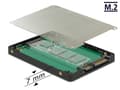 Miniatyrbild 4 av 5: Delock Converter SATA 22 Pin to M.2 - Adapter för lagringsfack - 2.5" to M.2 - svart, silver