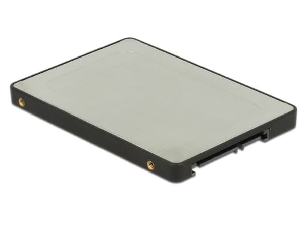 Delock Converter SATA 22 Pin to M.2 - Adapter för lagringsfack - 2.5" to M.2 - svart, silver
