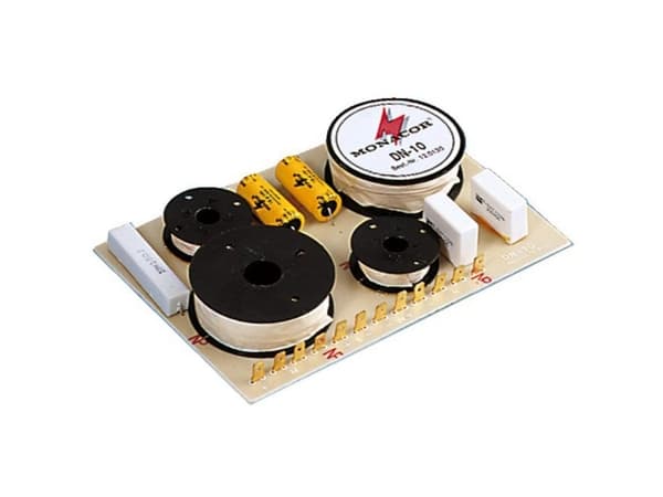Monacor DN-10, Komponentin vaihto, 3-suuntainen järjestelmäs, 100 W, 8 O, 800 - 4500 Hz, Musta