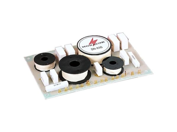 Monacor DN-200, Komponent-crossover, 3-veis systems, 400 W, 8 O, 700 - 3500 Hz, 12 dB