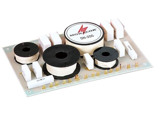 Monacor DN-200, Komponent-crossover, 3-veis systems, 400 W, 8 O, 700 - 3500 Hz, 12 dB