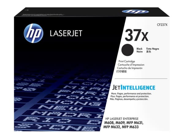 HP 37X - Høy ytelse - svart - original - LaserJet - tonerpatron (CF237X) USA-regjering - for LaserJet Enterprise M608, M609, MFP M631, MFP M632, MFP