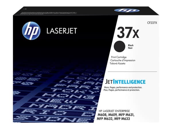 HP 37X - Høy ytelse - svart - original - LaserJet - tonerpatron (CF237X) USA-regjering - for LaserJet Enterprise M608, M609, MFP M631, MFP M632, MFP