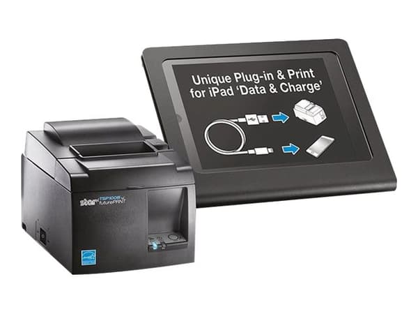 Star TSP 143IIIU futurePRNT - Kvittoskrivare - dubbelfärgad (monokrom) - direkt termisk - Rulle (8 cm) - 203 dpi - upp till 250 mm/sek - USB 2.0 - kn