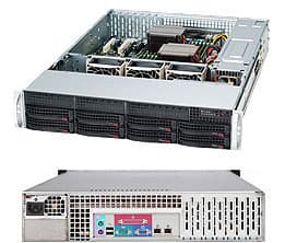 Supermicro SC825 TQC-600LPB - Rackmonterbar 2U - utvidet ATX (E-ATX) - SATA/SAS - hot-swap 600 watt - svart