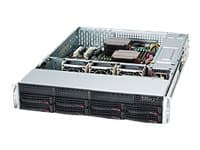 Supermicro SC825 TQC-600LPB - Rackmonterbar 2U - utvidet ATX (E-ATX) - SATA/SAS - hot-swap 600 watt - svart Sort