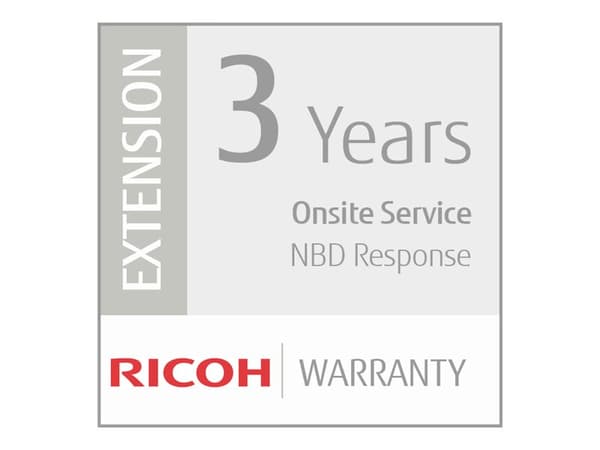 Ricoh Scanner Service Program 3 Year Extended Warranty for Fujitsu Low-Volume Production Scanners - Utökat serviceavtal (förlängning) - material och