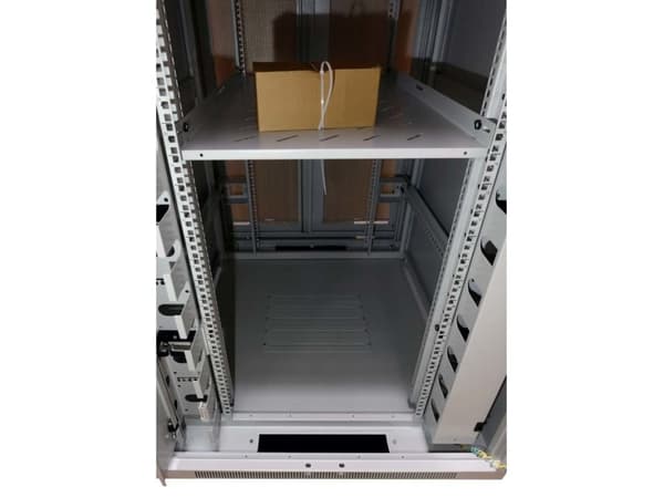ALLNET 19Schrank 42HE B800T1200mm perforierte Blechtüren Lichtgrau SNBSerie