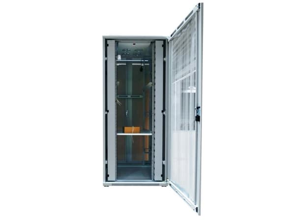 ALLNET 19Schrank 42HE B800T1200mm perforierte Blechtüren Lichtgrau SNBSerie
