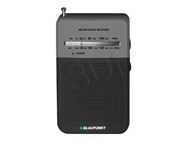 Blaupunkt PR3BK, Bærbar, AM, FM, 0,3 W, 3,81 cm (1.5"), Sort, AA