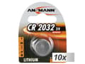 Miniatyrbilde 2 av 3: Ansmann 5020122, Engangsbatteri, CR2032, Lithium, 3 V, 10 stykker, Sølv