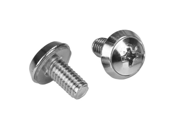 StarTech.com Rack Screws - 20 Pack - Installation Tool - 12 mm M6 Screws - M6 Nuts - Cabinet Mounting Screws and Cage Nuts (CABSCRWM620) - Skruvar oc