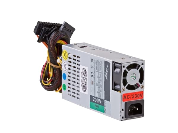 Akyga Pro Series AK-I1-200 - Strømforsyning (intern) - ITX - AC 230 V - 200 watt - PFC - grå