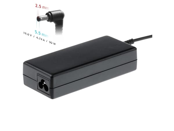 Akyga Dedicated Series AK-ND-10 - Strømadapter - AC 100-250 V - 90 watt - svart