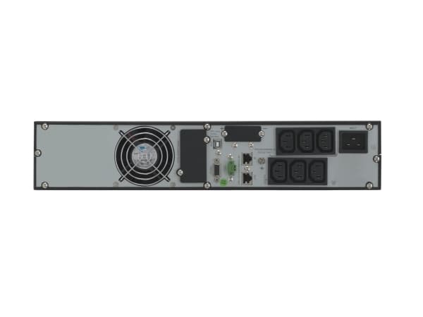 Online USV X2000R - UPS (kan monteres i rack) - AC 230 V - 2000 watt - 2000 VA - 9 Ah - RS-232, USB - utgangskontakter: 8 - 2U - 19"