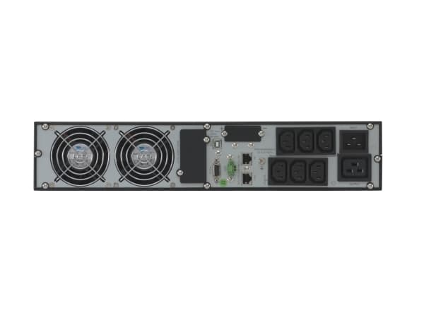 Online USV X3000R - UPS (kan monteres i rack) - AC 230 V - 3000 watt - 3000 VA - 9 Ah - RS-232, USB - utgangskontakter: 7 - 2U - 19"