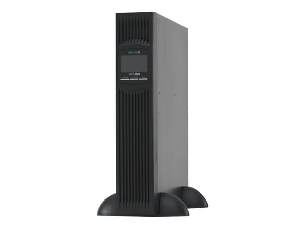 Online USV ZINTO 1000 - UPS (stativ-monterbar / ekstern) - AC 230 V - 900 Watt - 1000 VA - RS-232, USB - output-stikforbindelser: 8 - 2U musta