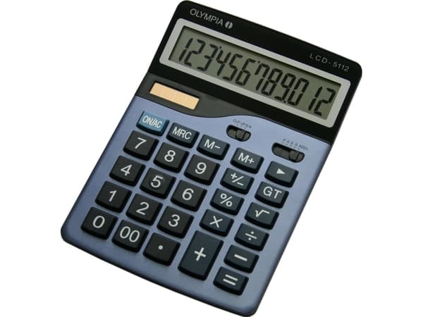 Olympia LCD 5112, Desktop, Grunnleggende, 12 sifre, 1 linjer