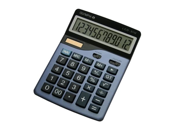 Olympia LCD 5112, Skrivbord, Grundläggande, 12 siffror, 1 linjer