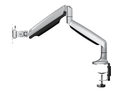ICY BOX IB-MS504-T - Monteringssats - justerbar arm - för 2 monitorer - svart, silver - skärmstorlek: upp till 32 tum - disk-monteringsbar
