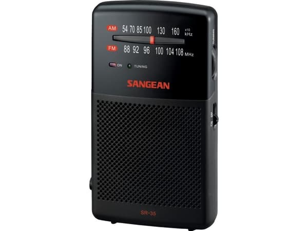 Sangean Pocket 100, Kannettava, AM, FM, Musta