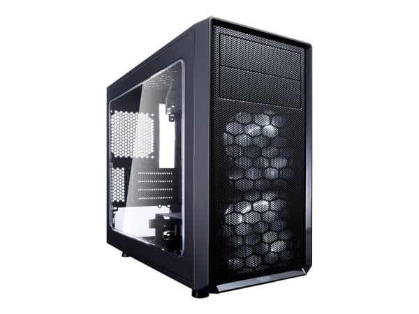 Fractal Design Focus G Mini - Tower - mikro ATX - sidepanel med vindu - ingen strømforsyning (ATX) - svart - USB/lyd Sort