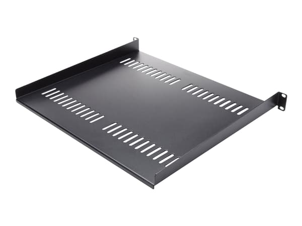 StarTech.com 1U serverrackhylla - Universell ventilerad fribärande serverhylla med rackfäste för 19-tums nätverksutrustning i rack och skåp - Kraftig