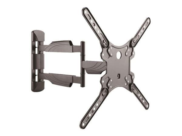 StarTech.com Full Motion TV Wall Mount, 32-55 inch (77lb/35kg) VESA Displays, Low Profile Universal Flat Screen TV Wall Mount, Heavy Duty Adjustable