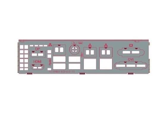 Supermicro I/O Shield - I/O-järjestelmän näyttöpaneeli - 1U