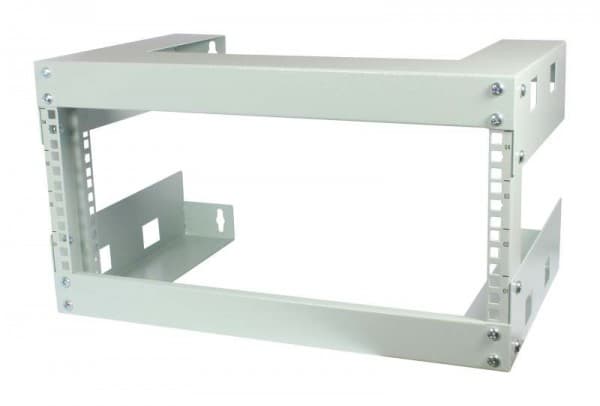 ALLNET 19\"Wandgehäuse offen 6HE T300mm Lichtgrau SWD-Serie - Wandgehäuse, Veggmonterbar hylle, Grå