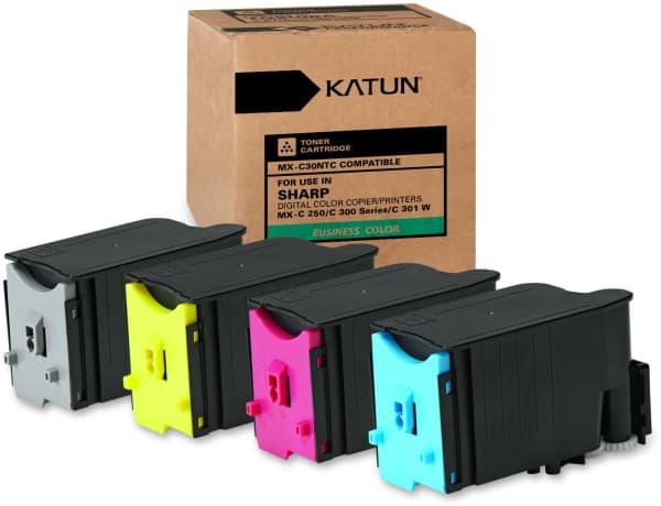Katun Business Colour - Cyan - kompatibel - tonerpatron (alternativ for: Sharp MX-C30GTC) - for Sharp MX-C250F, MX-C300W, MX-C301W