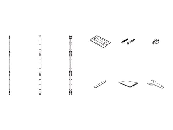 Samsung Frame Kit VG-LFH20FWA - Monteringssats (2 assykonsoler sida, 2 assykonsoler jigg, 6 assyfästen mellan, 2 assykonsoler center) - för 8 x 4 LED