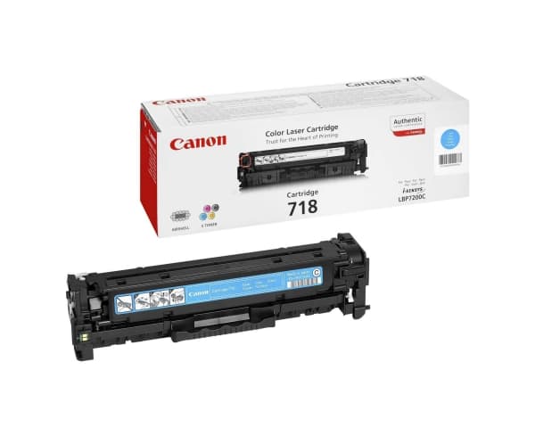 Canon 718 - Cyan - original - tonerpatron - for i-SENSYS LBP7210, LBP7680, MF728, MF729, MF8340, MF8360, MF8380, MF8540, MF8550, MF8580