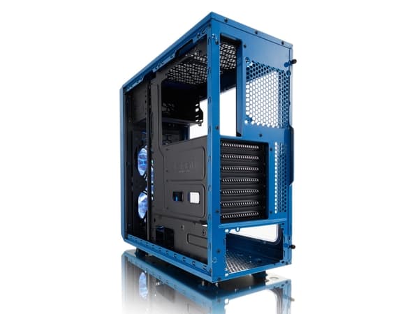 Fractal Design Focus G, Midi Tower, PC, Musta, Sininen, ATX, ITX, mikro ATX, Valkoinen, Kotelotuulettimet, Etu