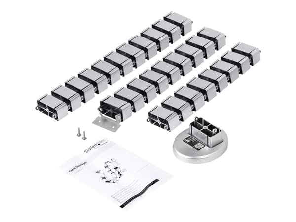 StarTech.com Spine Cable Management - Weighted Base Plate - Cord Cover - Cable Organizer - Cord Protector - Cable Raceway (CMVBMOD) - Kabelordner - s