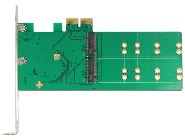 Delock PCI Express Card > 4 x internal M.2 Key B - Low Profile Form Factor - Diskkontroller - M.2 Card - lav profil - PCIe 2.0 x2