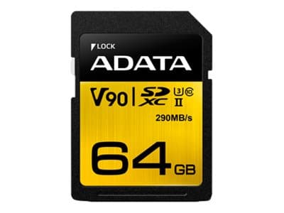ADATA Premier ONE - Flashminneskort - 64 GB - UHS-II U3 / Class10 - SDXC UHS-II