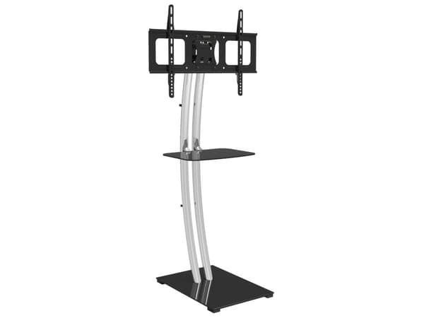 Techly ICA-TR14, 81,3 cm (32"), 177,8 cm (70"), 50 x 50 mm, 600 x 400 mm, -10 - 5°, Musta, Hopea