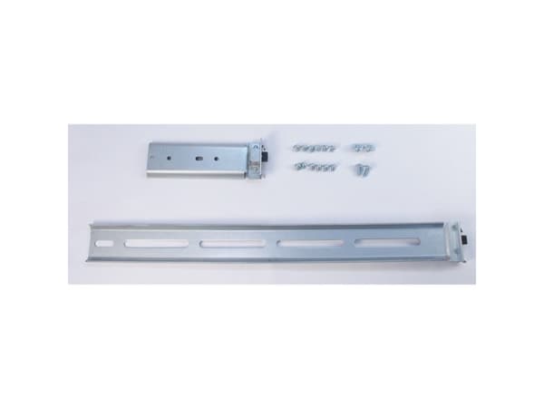 Inter-Tech 18" Telescopic rail - Sats med stativskenor - grå - 1U - 19"