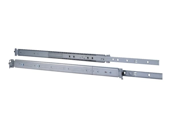 Inter-Tech 18" Telescopic rail - Tannstangsett - grå - 1U - 19"