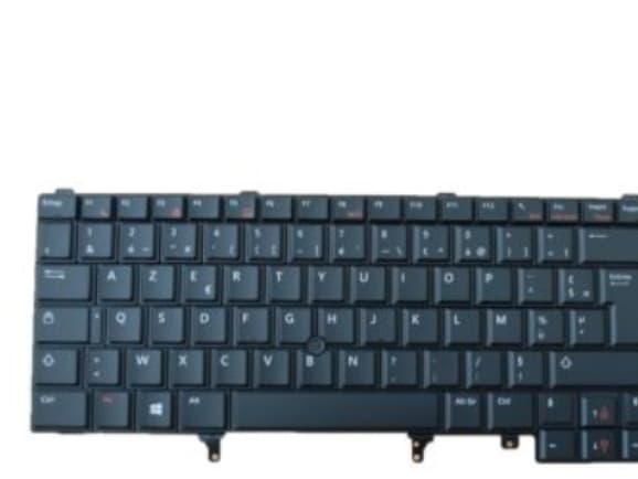 DELL 7T435, Tangentbord, Fransk, Tangentbord bakgrundsbelysning, DELL, Latitude E6530
