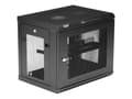 Miniatyrbilde 4 av 5: StarTech.com 2 Post 9U 19" Wall Mount Network Cabinet, Adjustable Depth 6-15" Locking IT Switch Depth Enclosure, Vented Computer/Electronics Equipmen