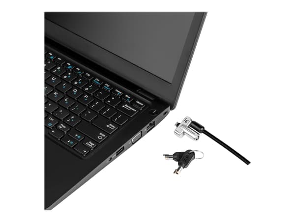 Kensington N17 Keyed Laptop Lock for Wedge Shaped Slots - Sikkerhetskabellås - 1.83 m