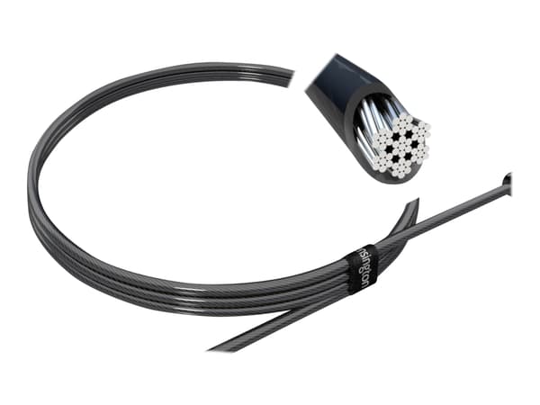 Kensington Desktop and Peripherals Standard Keyed Locking Kit 2.0 - Sikkerhetskabellås - 2.4 m